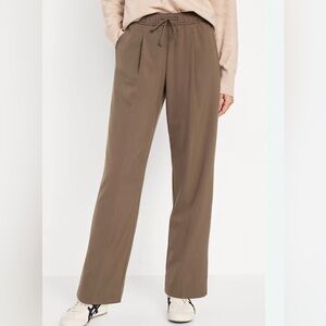 Old Navy Brown Straight Leg High Rise Billie Trouser